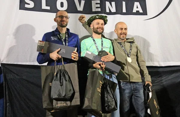 Najboljši na 160 km: (z leve) Jarek  Gonczarenko, Ivan Hrastovec, 
Andi Mamić