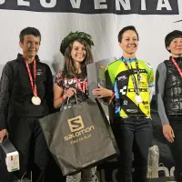 Najboljše na teku na  100 km:  Urša Trobec, Timea Losonc, Eva Toth 
in Viola Varjaskeri

