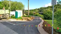 Kolesarska steza na Bazari je praktično končana, občina pa bo 
naročila projekte za nadaljevanje proti Podmarku in Volčji Dragi. 