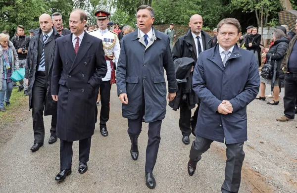 Britanski princ Edward in predsednik Pahor obeležila prvi dan slovensko-britanskega prijateljstva
