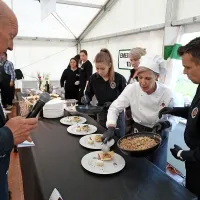    V okviru letošnjega Praznika špargljev so uspeli izpeljati le petkov 
kulinarični večer, na katerem so lokalni gostinci predstavili 
najrazličnejše jedi iz špargljev.