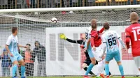 Tako je gol za vodstvo Tabora  z 1:0 dosegel Stefan Stevanović 
(tretji z desne).