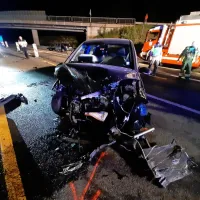 Silovito trčenje na primorski avtocesti pri izvozu za Kozino