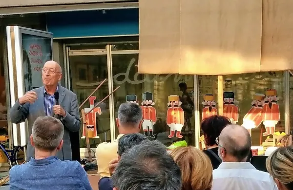  Jože Pirjevec se je v predavanju poglobil v odnose narodov, ki so 
živeli v Trstu v času nastanka tamkajšnjega pristanišča.