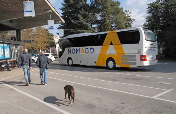 S primorskega konca je mogoče s hitrimi linijami do Ljubljane iz Nove Gorice (na fotografiji), Kopra, Postojne in Idrije.