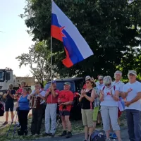 Tudi letos so na prireditev prišli pohodniki iz Dolenje vasi.