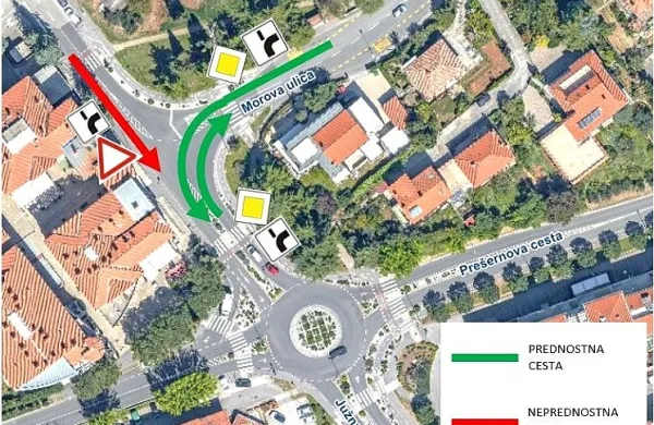 V Izoli preurejajo križišče v San Simonu, kjer bo spremenjen potek 
prednostne ceste.
