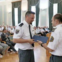 Znak za 20 let dela v policiji je dobil tudi Jure Blažica.