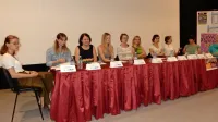 Poletne dogodke so včeraj predstavile (z leve): Lea Dvorščak, Ela Bolčič, Tina Čič, Tamara Udovič, Urška Milač, Valerija Pučko, Ana Hrast, 
Polona Abram, Magdalena Svetina Terčon in Nina Ukmar.