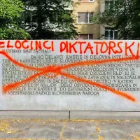 Neznanci oskrunili več spomenikov v Ljubljani