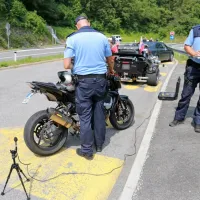 Motoristi v Posočju pod drobnogledom policistov