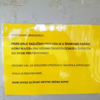 Senca, odeja, prigrizek in pijača? V &scaron;portnem parku na Bonifiki ne!