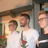 Zlati maturanti (poklicna matura) z Elektro in pomorske šole z 
leve),  Jan Kranjec, Matej Legat, ki je z vsemi osvojenimi točkami 
diamantni maturant, in Andrej Hrvatin.  