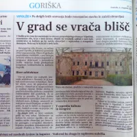 Po dolgih letih načrtovanja se je ministrstvo za kulturo vendarle 
lotilo obnove  renesančne vile v Vipolžah.



