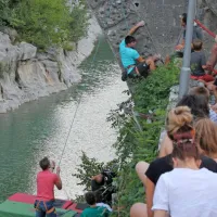 Najhitrej&scaron;a na zvoniku Francozinja in Ljubljančan