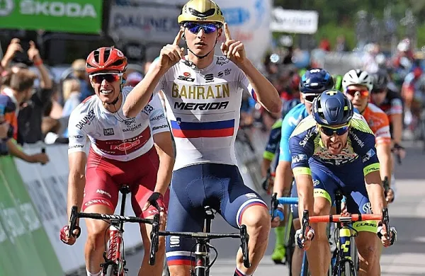 Matej Mohorič (Bahrain Merida) je zaokrožil odličen teden slovenskih kolesarjev na dirki po Poljski.