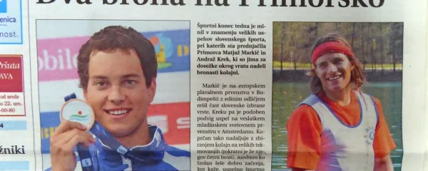 Primorca sta za Slovenijo osvojila dva brona na velikih tekmovanjih. 

