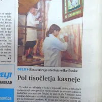 V cerkvici sv. Mihaela v Selu so restavrirali srednjeveške freske.  