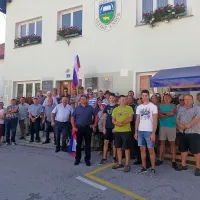 Primorski udeleženci protesta.