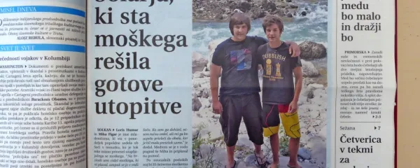 Posedanje ob Soči se je sprevrglo v reševalno akcijo.
