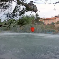 Požar na Cerju poga&scaron;en, požari&scaron;če bodo &scaron;e nadzorovali
