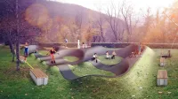 Načrt in izvedbo so zaupali specializiranemu ljubljanskemu podjetju, ki podobne parke gradi po vsej Evropi.  