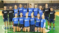 OK Gen-Volley v novi sezoni: na sliki manjkata Mirta Velikonja 
Grbac in Kanadčanka Sara Kovac, ki se bo ekipi pridružila na 
začetku septembra.