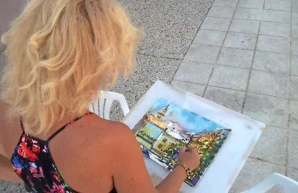 Lokarjeva galerija in Ajdovščina  bosta  konec  tedna v znamenju 
mednarodnega festivala akvarela  Castra 2019.
