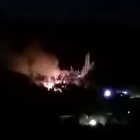 Proti Portorožu se je valil gost črn dim.