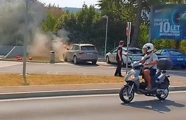 Zavora zanetila požar