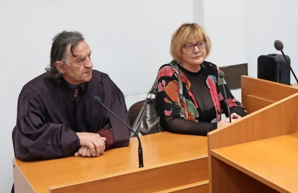 Hilda Tovšak in njen zagovornik Dušan Tanko