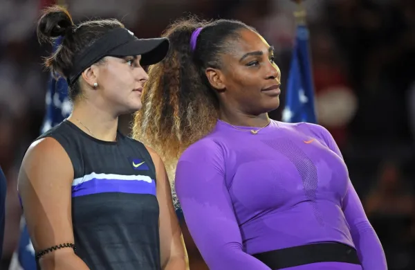 Bianca Andreescu in Serena Williams