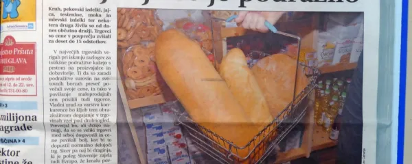 Cene nujnih prehrambenih izdelkov so poskočile.