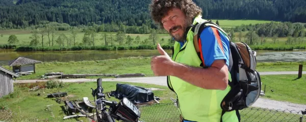 Sandi Rakovec na pol poti do Münchna