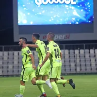 Goran Galešić (prvi z leve) se je drugič v sezoni vpisal med koprske 
strelce.