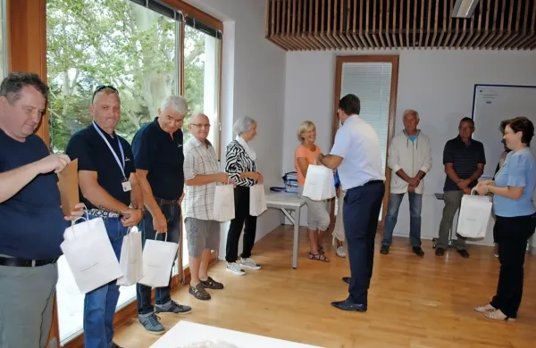 Prostovoljce  Sopotnikov je sprejel župan Tadej Beočanin.