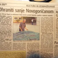 Kipar Mirsad Begić je meščanom Nove Gorice podaril kiparsko 
zgodbo o nastanku mesta.