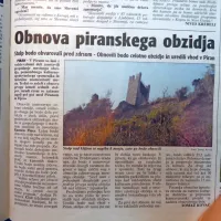 V Piranu so se lotili obnove piranskega obzidja. 