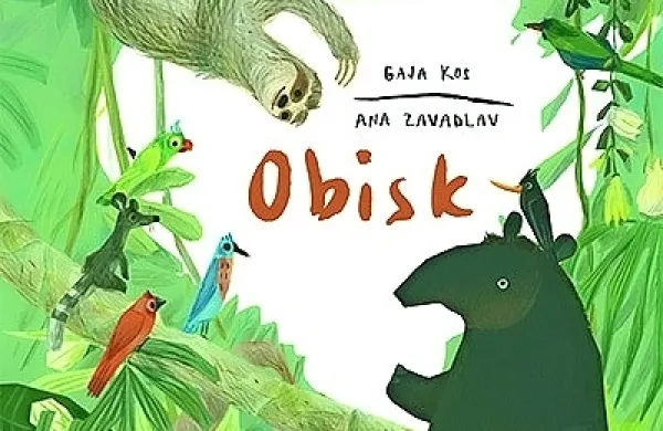 Gaja Kos:  $@ 
   Obisk, 
ilustrirala 
Ana Zavadlav,  
Mladinska knjiga, 
32 strani, 
cena 19,99 evra