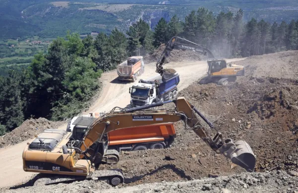 Gradbišče drugega železniškega tira Koper-Divača