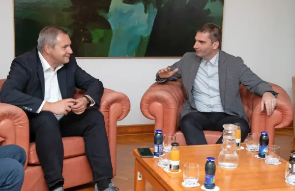 Dejan Židan (levo) in Andrej Miklavič