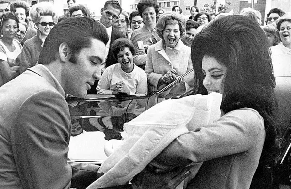 Elvis Presley in Priscilla Presley