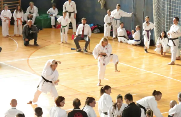V Sežani je znanje pokazalo  158 karateistov. 