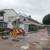 Delna zapora trgovske ulice bo veljala do junija prihodnje leto. 