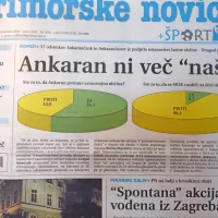 57 odstotkov Ankarančanov in Ankarančank je na referendumu 
glasovalo za odcepitev Ankarana od koprske občine in podprlo 
ustanovitev lastne občine. 