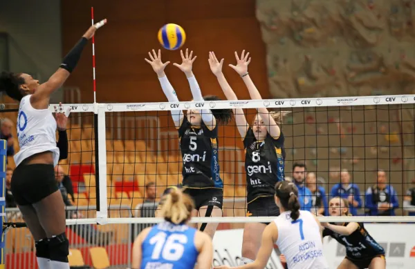Lani je evropski pohod modrih Novogoričank šele v četrtfinalu 
ustavil turški Aydin. 