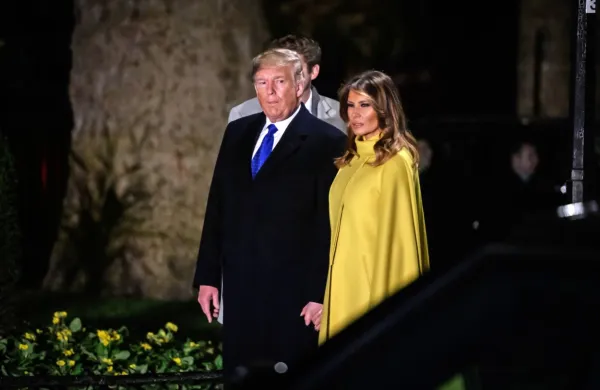 Donald Trump in Melania Trump