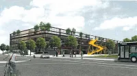 V biroju Kombinat iz Ljubljane so oblikovali zmagovalni elaborat 
za parkirno hišo Sonce v Kopru.