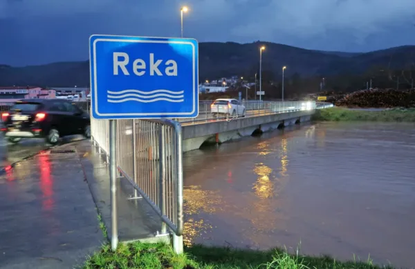 Narasla Reka Reka včeraj v Ilirski Bistrici 