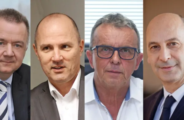 Z leve: Marino Furlan, Julijan Fortunat, Tomi Ilijaš, Gracijan 
Necmeskal, Marjan Batagelj, Janez Rebec.
